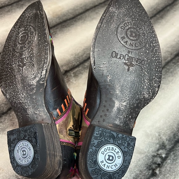 { Double D Ranch Old Gringo } Cosmic Camo Chocolate/Camouflage Western Boots - Picture 16 of 16